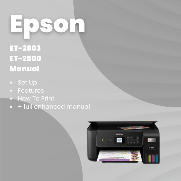 Epson Printer Et-2803 Manual