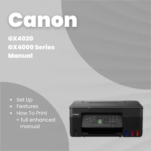 Canon Printer MAXIFY GX4020 Manual