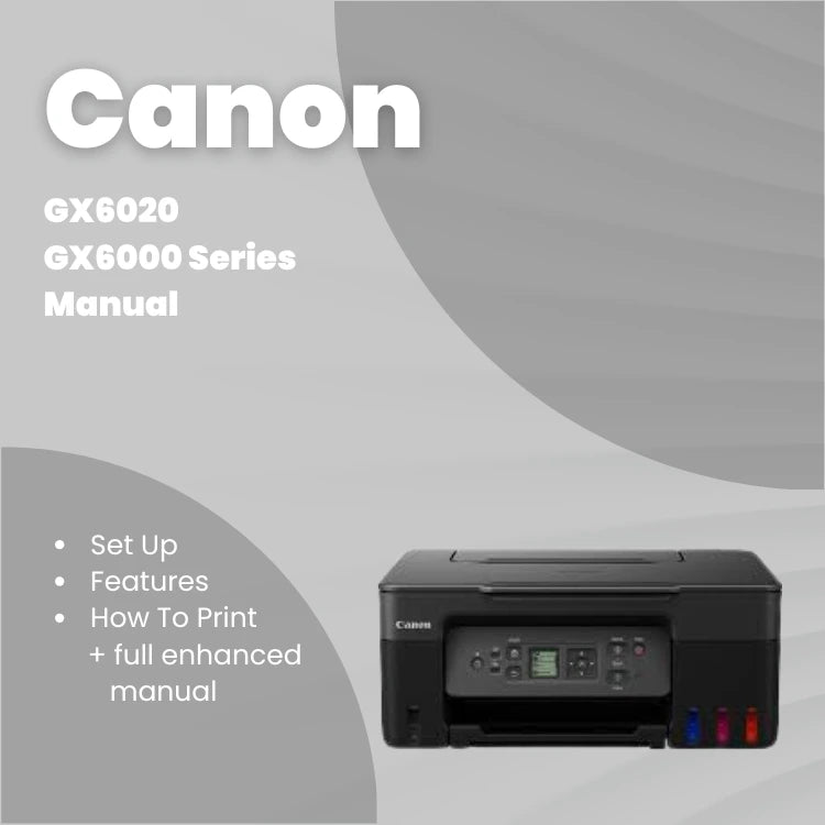 Canon Printer MAXIFY GX6021 Manual