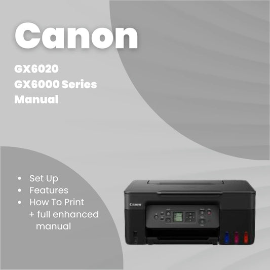 Canon Printer MAXIFY GX6021 Manual
