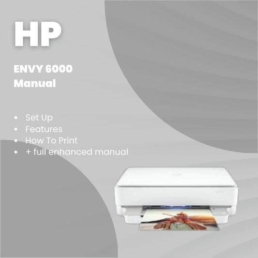 HP Printer Envy 6000 Series Manual