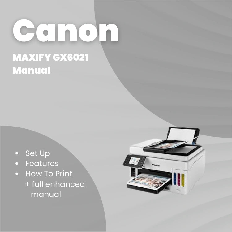 Canon Printer MAXIFY GX6021 Manual