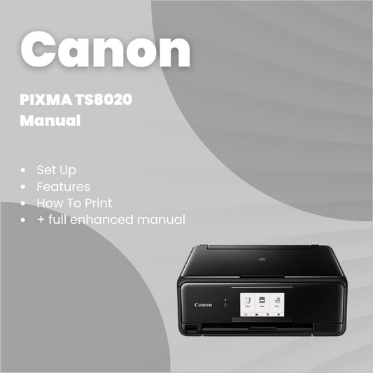 Canon Printer PIXMA TS8020 Manual