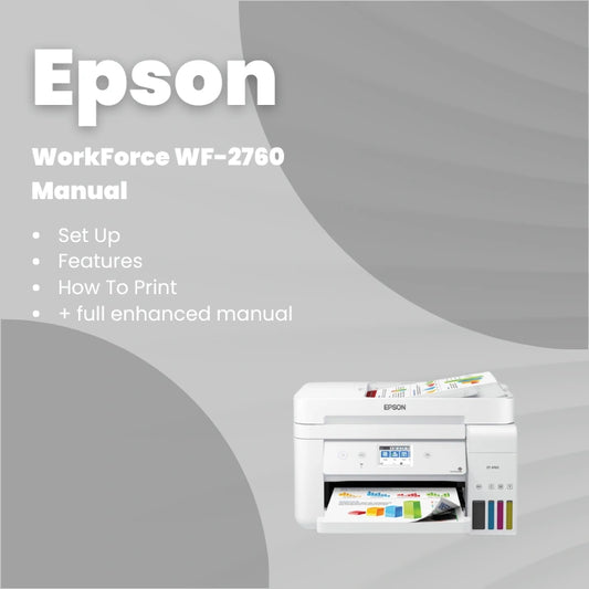 Epson Printer WF2760 Manual