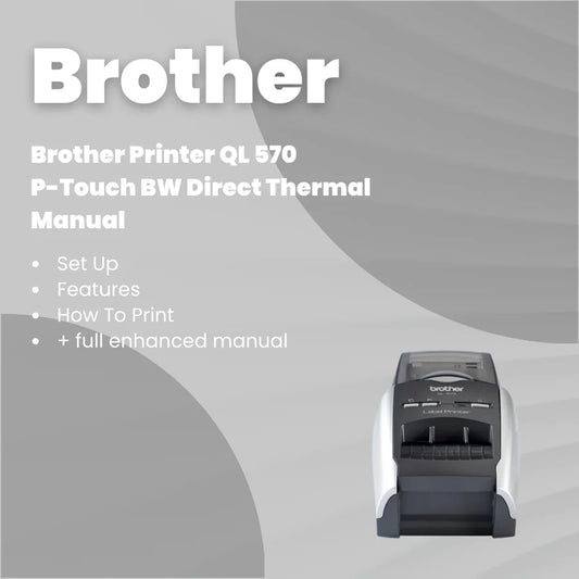 Brother Printer QL 570 - P-Touch B/W Direct Thermal Printer