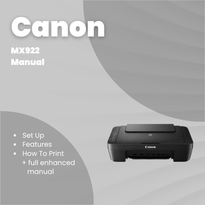 Canon Printer MX922 Manual