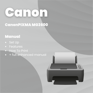 Canon PIXMA MG3600 Manual