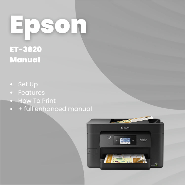 Epson Printer WF 3820 Manual