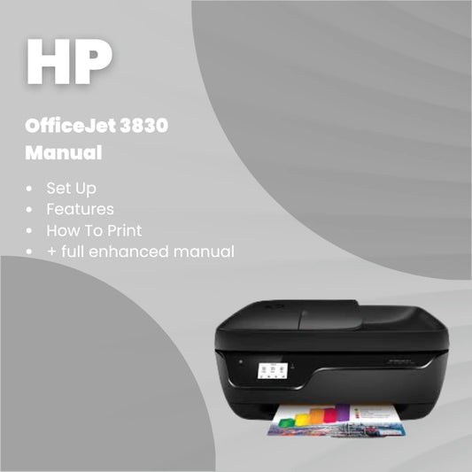 HP Printer 3830 Manual