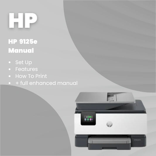 HP Printer 9125e Manual