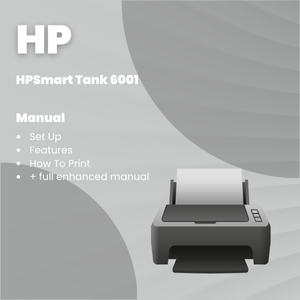 HP Smart Tank 6001 Printer Manual