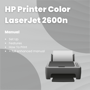 HP Printer Color LaserJet 2600n