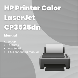 HP Printer Color LaserJet CP3525dn