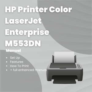 HP Printer Color LaserJet Enterprise M553DN