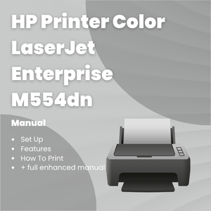 HP Printer Color LaserJet Enterprise M554dn