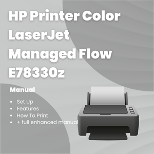 HP Printer Color LaserJet Managed Flow E78330z