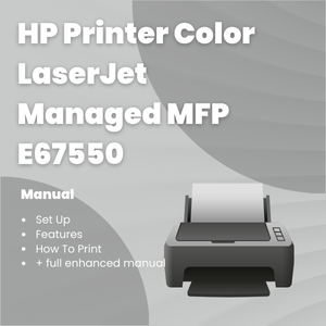 HP Printer Color LaserJet Managed MFP E67550