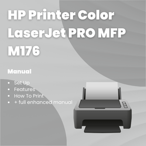 HP Printer Color LaserJet PRO MFP M176