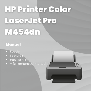 HP Printer Color LaserJet Pro M454dn