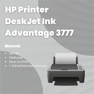 HP Printer DeskJet Ink Advantage 3777