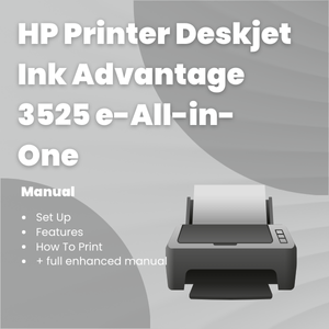 HP Printer Deskjet Ink Advantage 3525 e-All-in-One