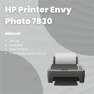 HP Printer Envy Photo 7830