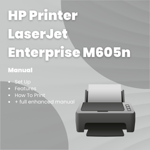 HP Printer LaserJet Enterprise M605n