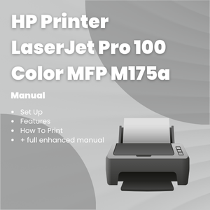 HP Printer LaserJet Pro 100 Color MFP M175a