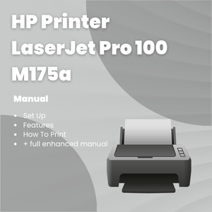 HP Printer LaserJet Pro 100 M175a