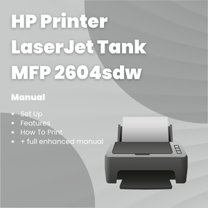 HP Printer LaserJet Tank MFP 2604sdw