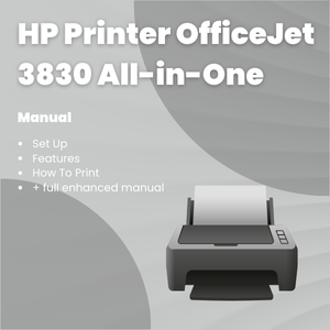 HP Printer OfficeJet 3830 All-in-One