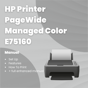 HP Printer PageWide Managed Color E75160