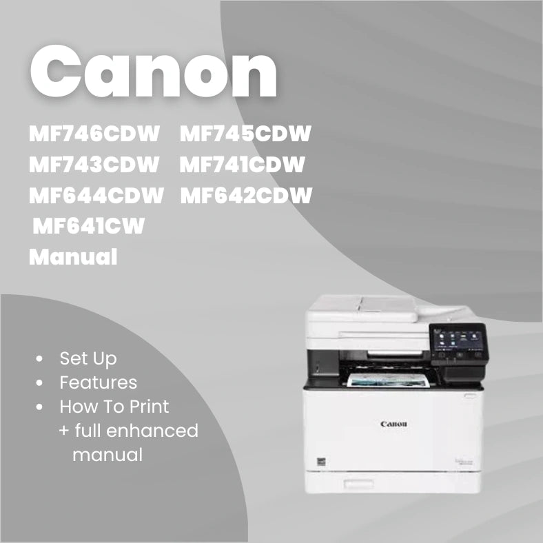 Canon Printer Mf642cdw Manual