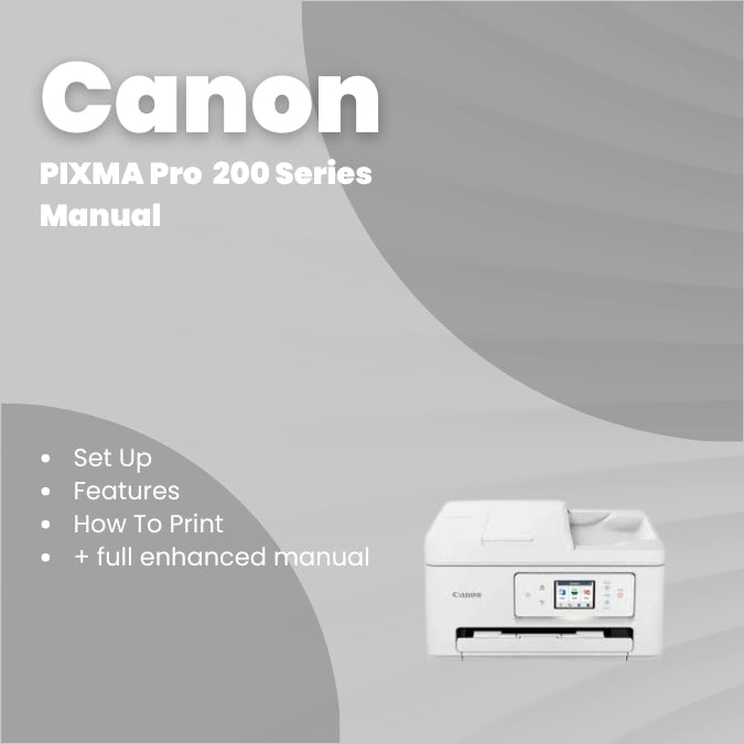 Canon Printer PIXMA PRO-200 Manual